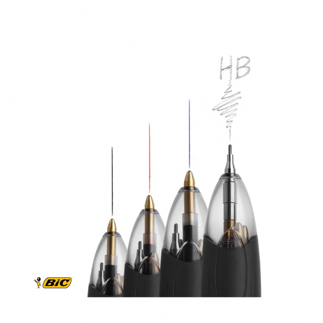 BIC balpen 3 KLEUREN + HB VULPOTLOOD BIC balpen 3 KLEUREN + HB VULPOTLOOD
