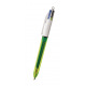 Stylo-bille BIC 4 COULEURS FLUO