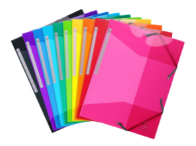 Mappen met kleppen/elastieken