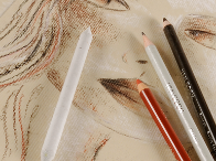 Potloden, pastels & houtskool