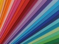 Blokken gekleurd papier